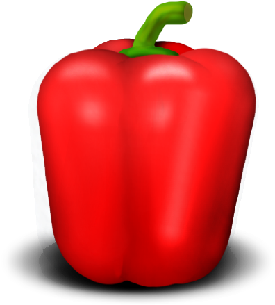 Pepper - Red Bell Pepper (513x497), Png Download