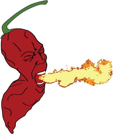 Chile Clipart Ghost Pepper - Ghost Pepper Clipart (399x500), Png Download