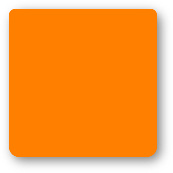 Image Black And White Stock Orange Square Corners Clip - Orange Rounded Rectangle Png (600x600), Png Download