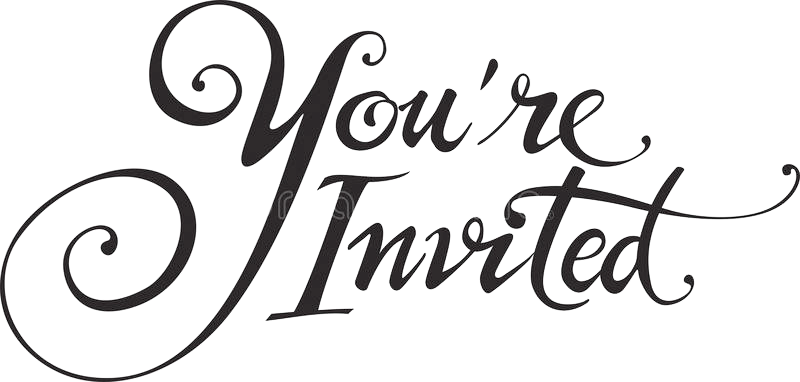 You Re Invited - You Re Invited Calligraphy (800x382), Png Download