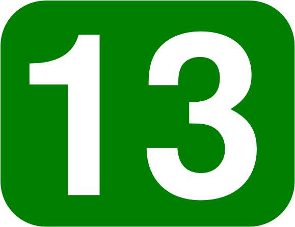 Green 13 (594x490), Png Download