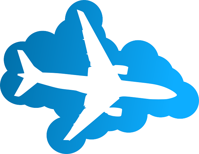 Airplanes Symbols Transportation Clipart (600x466), Png Download