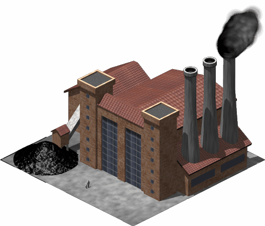 Coal Power Plant - Coal Power Plant Png (528x451), Png Download