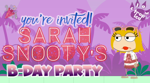 Sarah=snooty-bday - Poptropica Reality Tv Island (601x334), Png Download