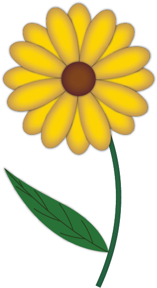 Yellow Flower To Draw (309x566), Png Download