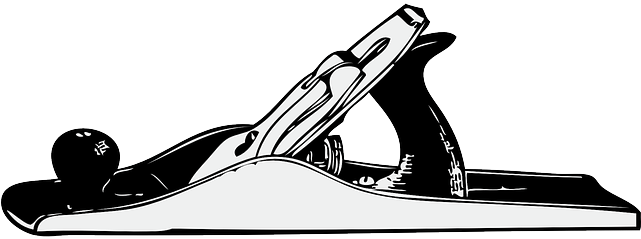Hand, People, Silhouette, Tools, Plane, Hardware, Wood - Hand Plane Clip Art (640x320), Png Download