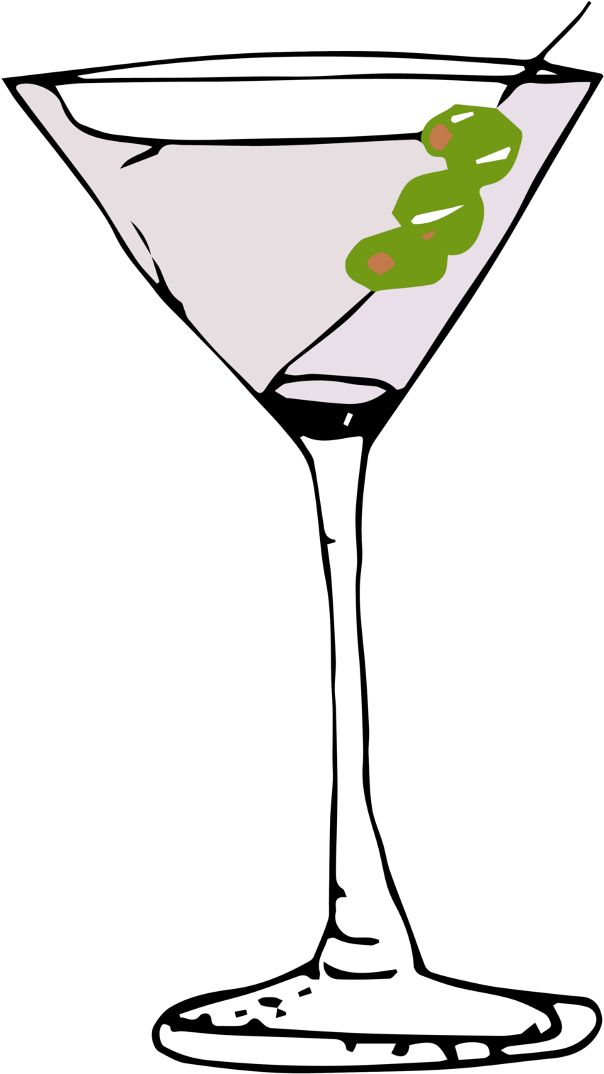 Martini Glass - Cocktail Glass (1000x1704), Png Download