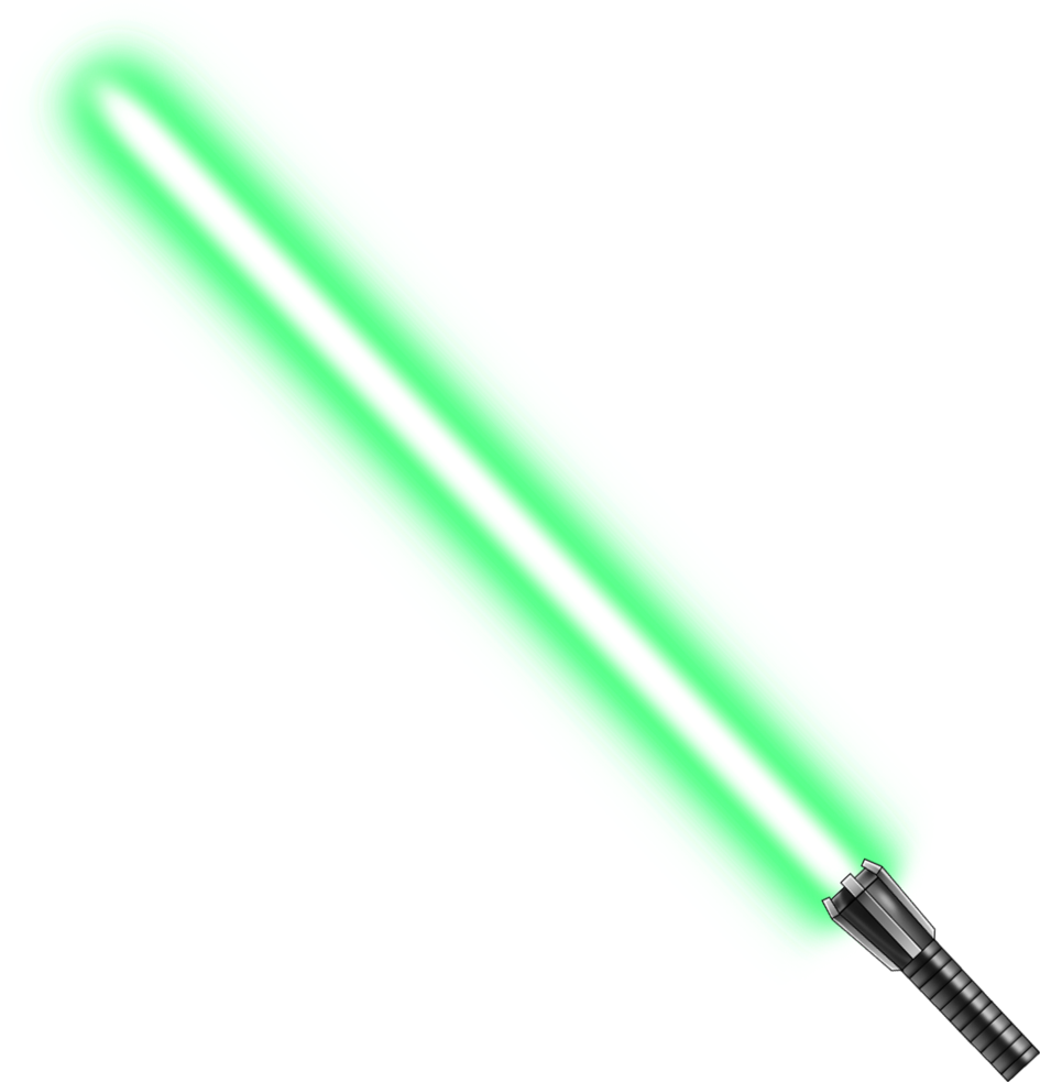 Green Lightsaber By Mdtartist83-d9yygd4 - Star Wars Green Lightsaber Png (883x904), Png Download