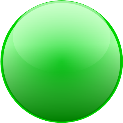 Green Ball Button Clipart Png (600x598), Png Download