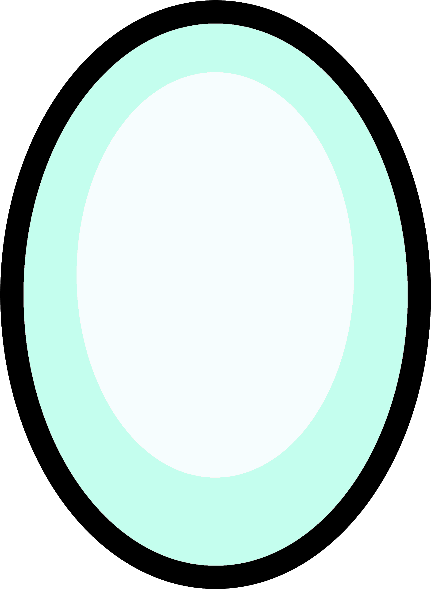 Pearl Gem Green Light - Circle (1855x2527), Png Download