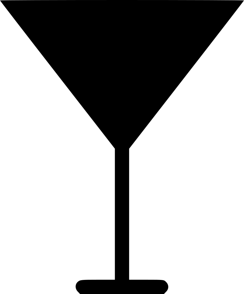 Png File Svg - Martini Glass Silhouette Vector (814x980), Png Download