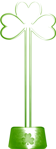 Dbs Sd Shamrock Picture Holder Green (343x600), Png Download