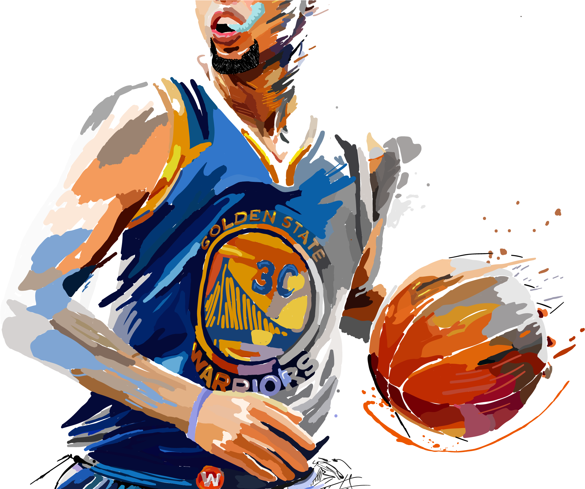 Golden State Warriors Players Png (2165x1693), Png Download