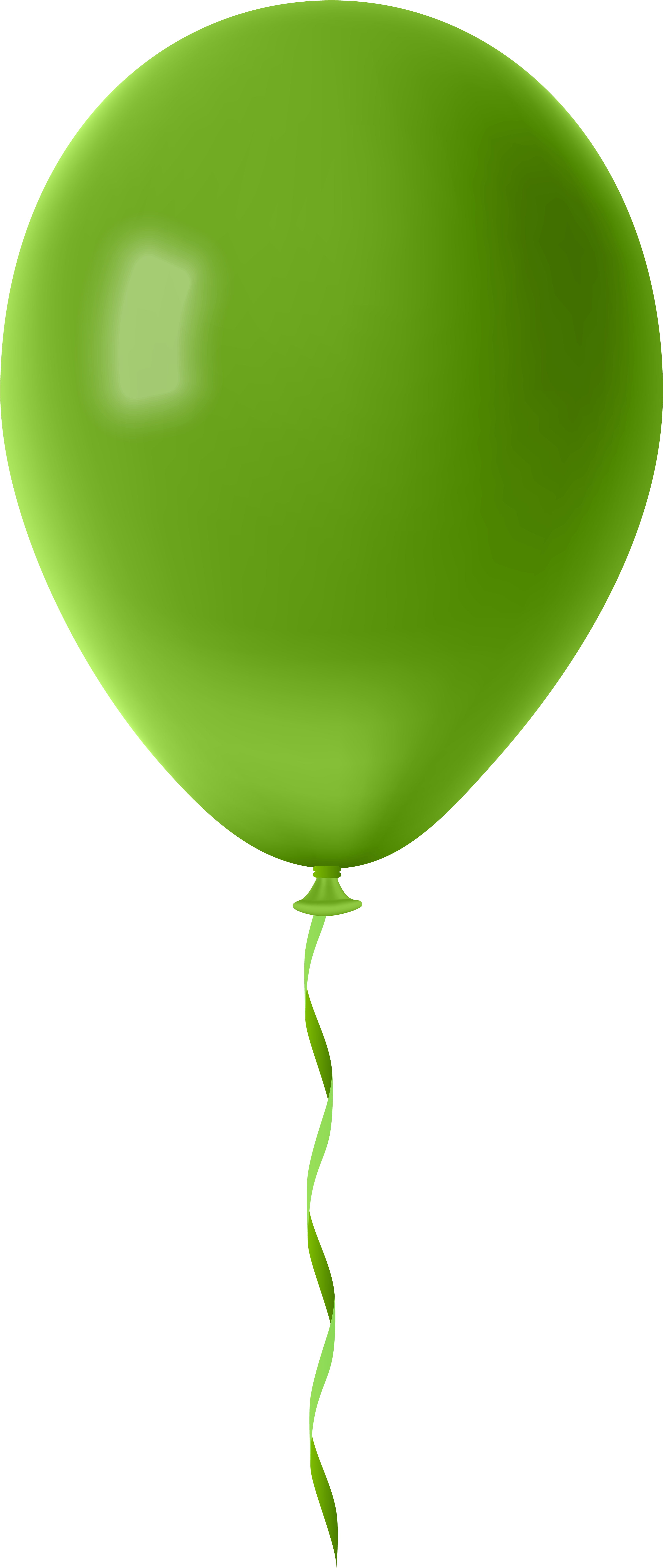 Clipart Balloon Light Green (3444x8000), Png Download
