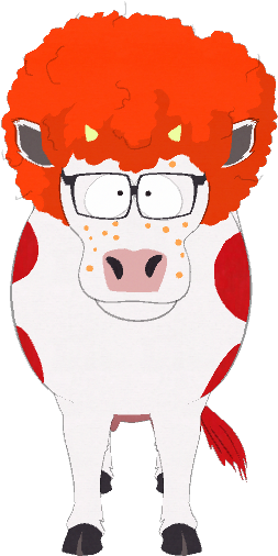 Ginger-cow - South Park Ginger Cow (259x520), Png Download