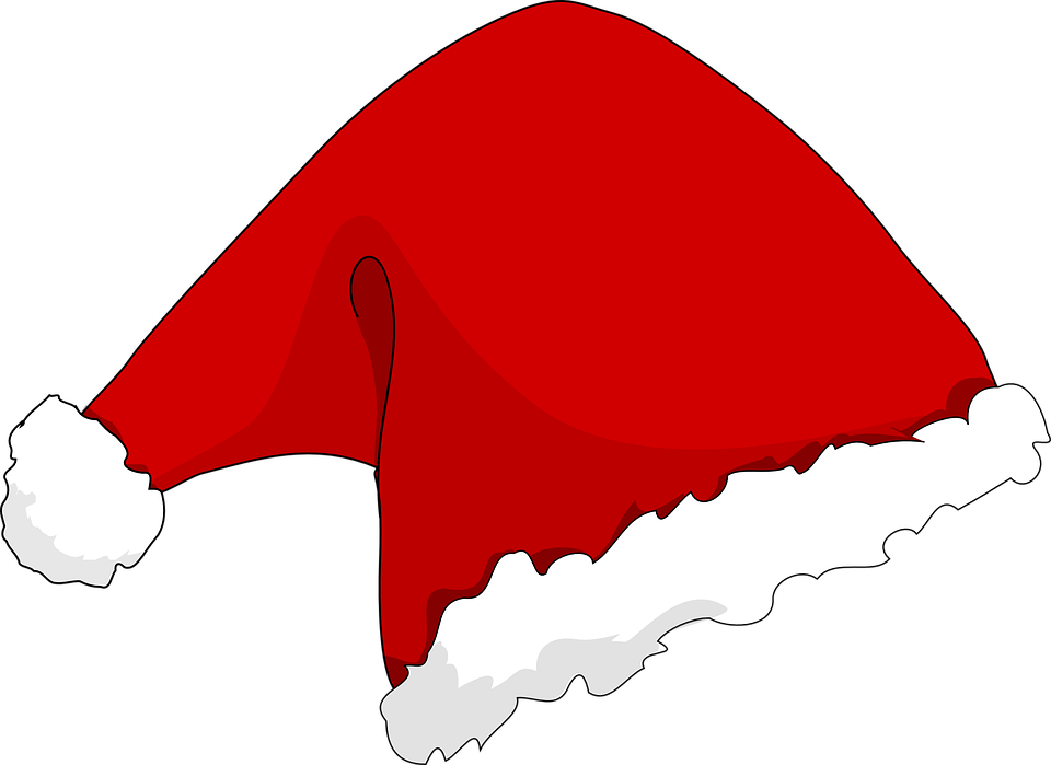 Xmas Santa Claus Cap Hat Png Transparent Images - Santa Hat Picture Ornament (960x699), Png Download