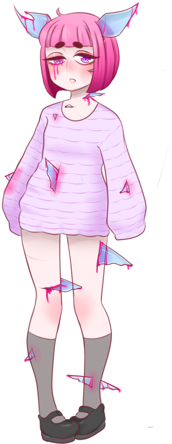 Laci Original Character Oc Glass Shards Eye Trauma - Cartoon (1200x1600), Png Download