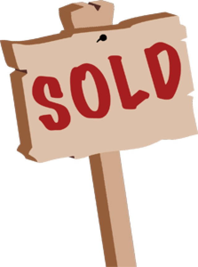 Sold Sign Clipart Clipart Clipartbarn - Just Sold Sign Clip Art (640x861), Png Download