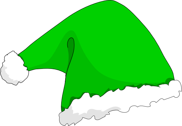 Santa Hat Clipart Snata - Transparent Background Christmas Hat (600x417), Png Download