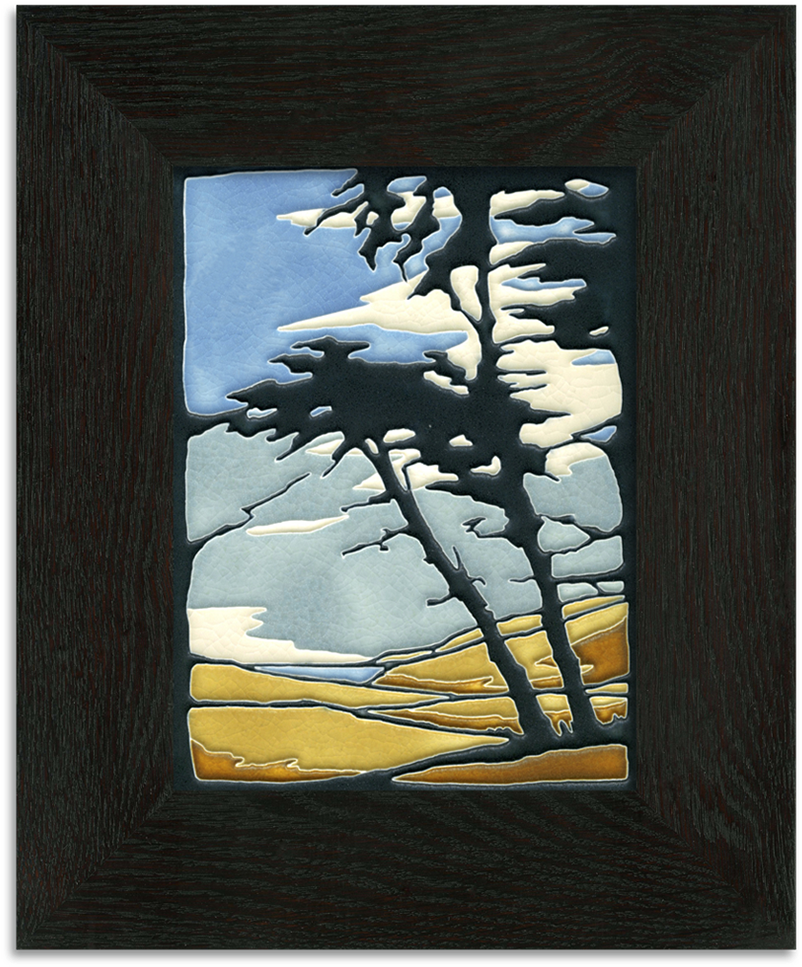 Tile In 2-inch Oak Park Frame - Arts And Crafts Movement (1000x1000), Png Download