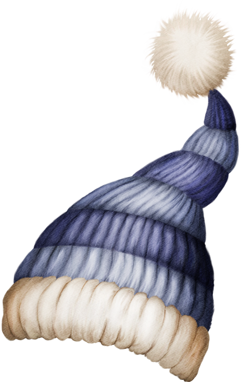 Santa Hat Clipart Snow Hat - Hat Clipart Winter (810x1280), Png Download