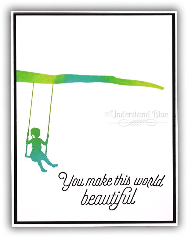 Hero Arts Ombre Reactive Ink My Monthly Hero Card By - Travel (650x820), Png Download