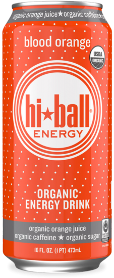 Hiball Organic Energy Blood Orange - Hi Ball - Organic Energy Drink Pomegranate Acai - 16 (285x800), Png Download