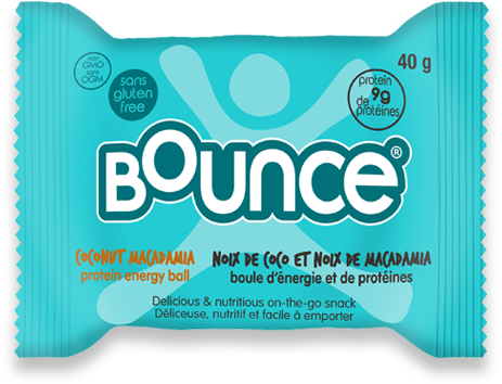 Bounce Coconut & Macadamia Protein Bliss Energy (575x445), Png Download