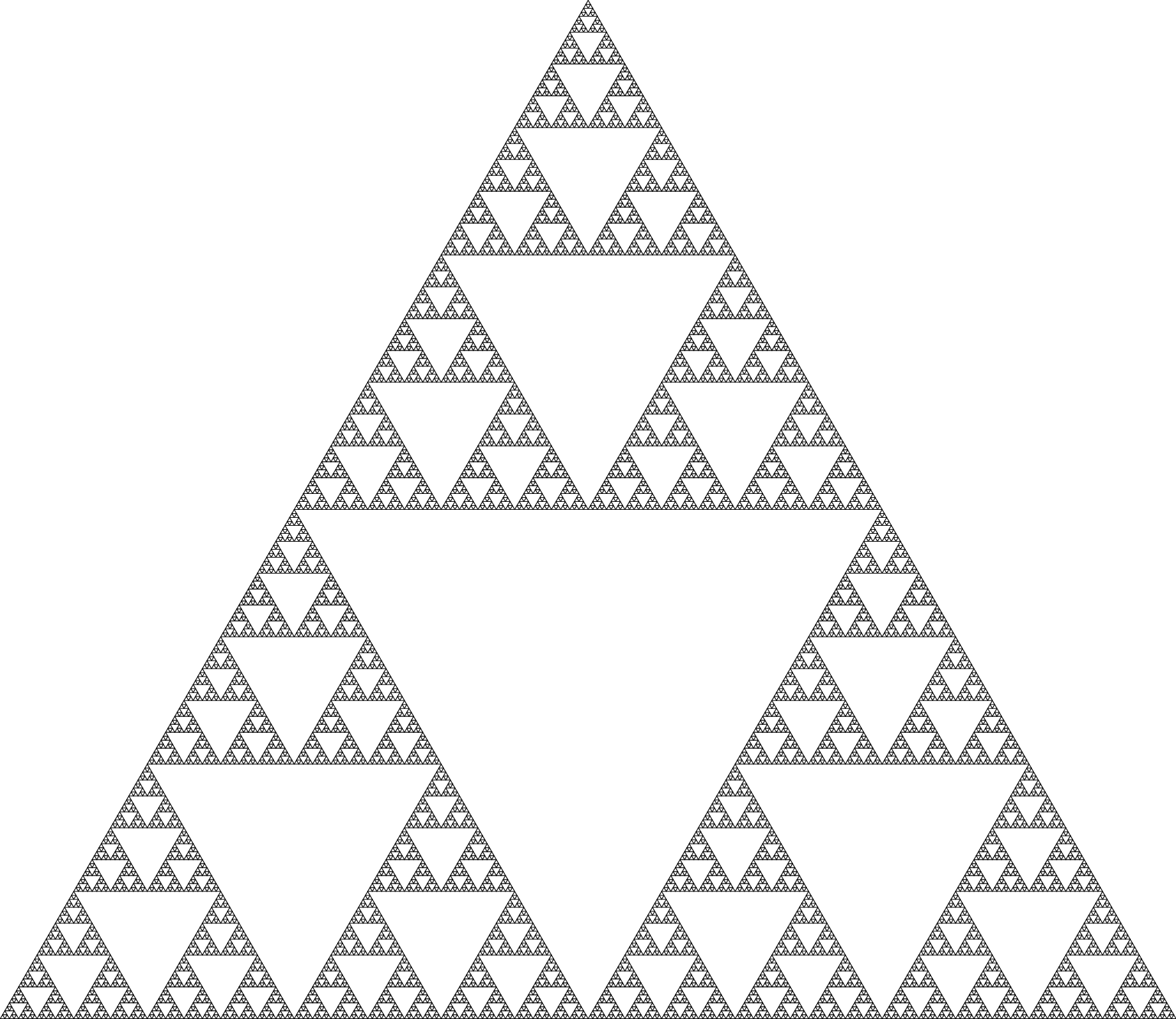Enter Image Description Here - Animated Gif Sierpinski Triangle (1772x1535), Png Download