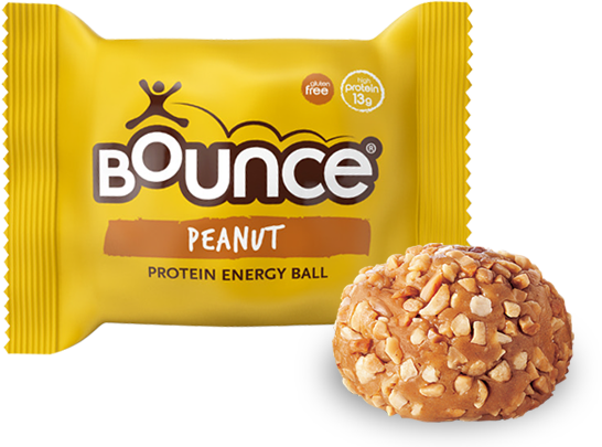 View Our Range - Bounce Ball Peanut Protein Blast 49g (546x405), Png Download
