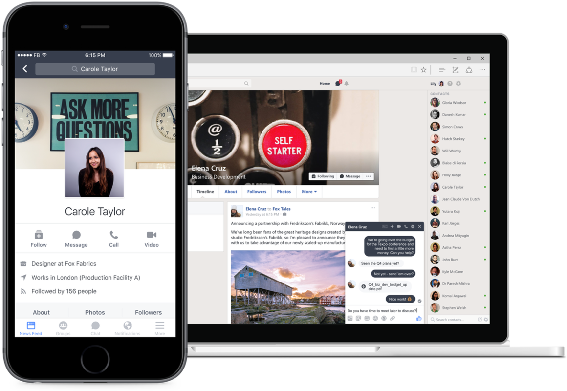 How Does It Work, What Does It Cost, And When Can You - Workplace By Facebook Profile (1200x809), Png Download