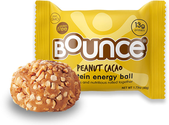 Peanut Cacao Protein Energy Ball - Bounce Natural Energy Ball, Gluten Free, Peanut Cacao (575x445), Png Download