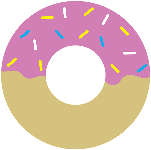 Free Donut Clipart - Yum Icon Transparent Background (720x720), Png Download