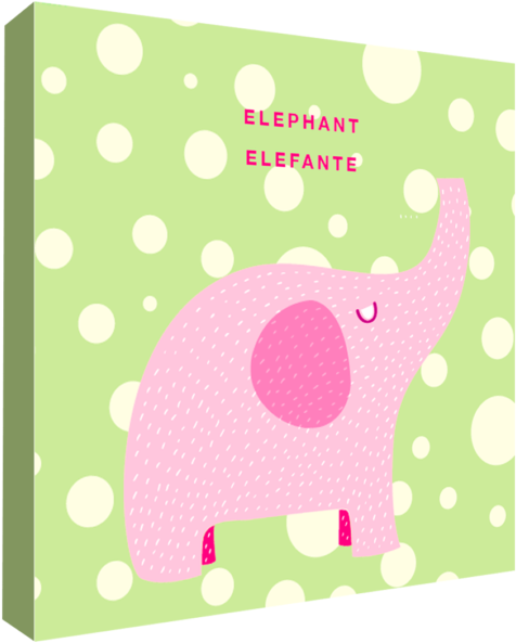 Canvas Set Tiernos Animales - Indian Elephant (720x916), Png Download