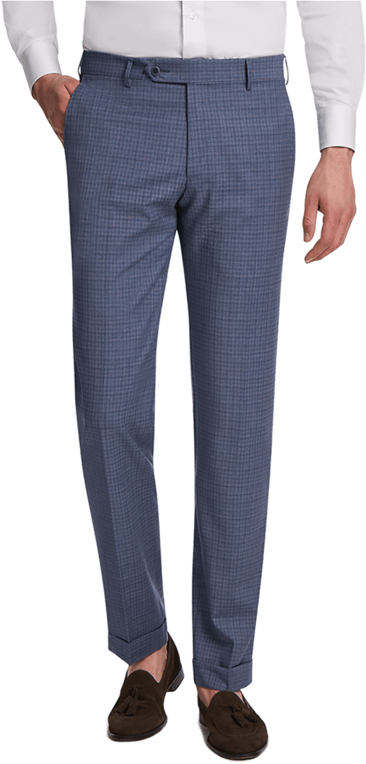 Flat Image Of The Parker Shadow Check Trouser - Trousers (900x1125), Png Download
