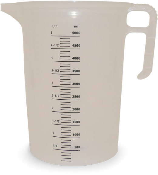 Plastic Measuring Jug, 5000ml - Jug (943x634), Png Download