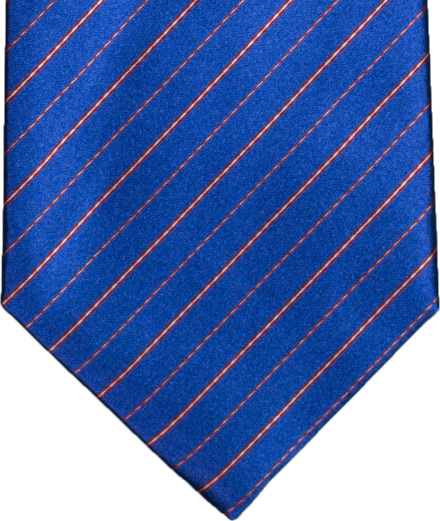 Royal Blue With Red And White Silk Bow Tie - Electric Blue (888x1051), Png Download