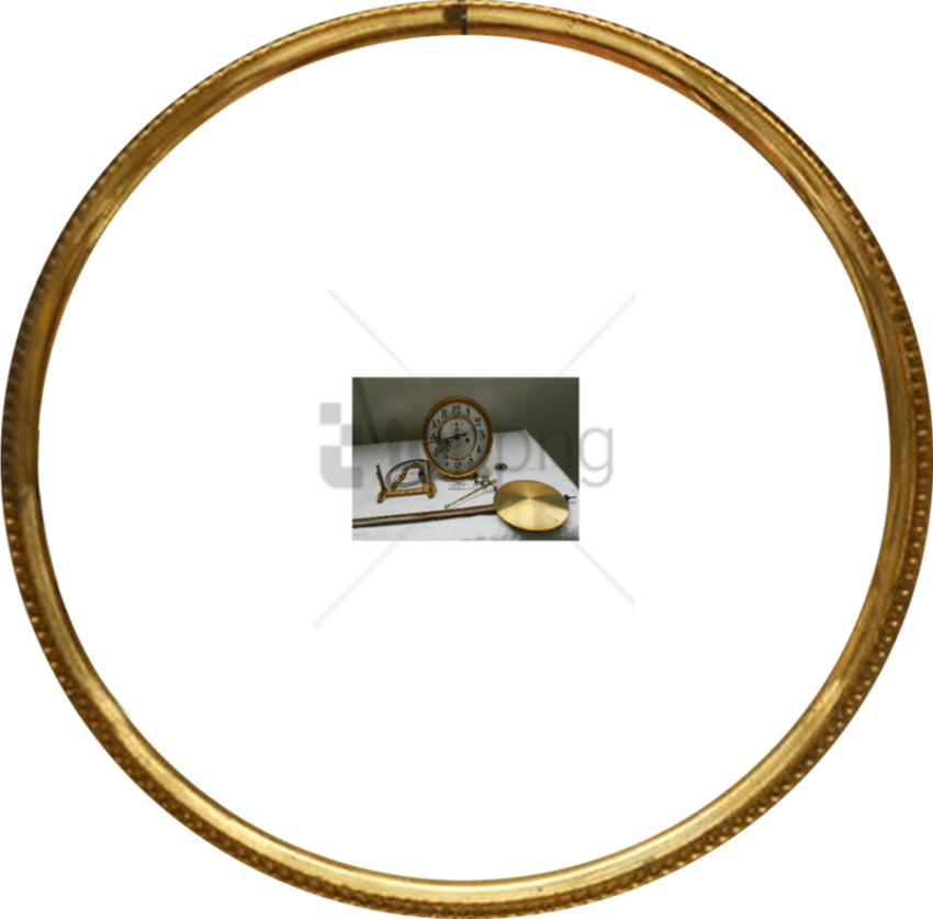 Free Png Gold Circle Frame Png Png Image With Transparent - Gold Round Picture Frames (850x837), Png Download