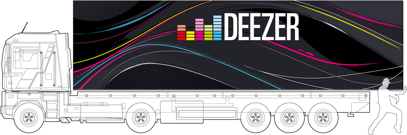 To Vectors All Designed By Illustrator Cc - Deezer (1400x582), Png Download