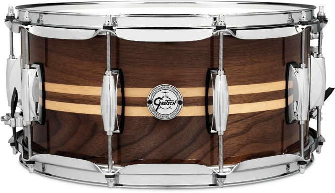 Gretsch Full Range Walnut Snare Drum 14″ X - Gretsch S1 6514w Mi (800x507), Png Download
