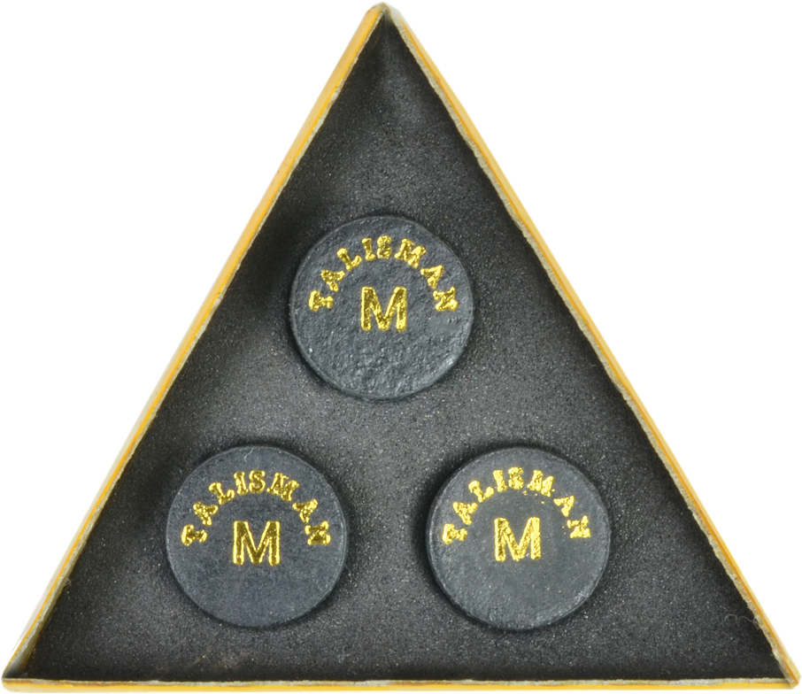 Talisman Wb Pool Cue Tips 3 Pack - Triangle (1000x1000), Png Download