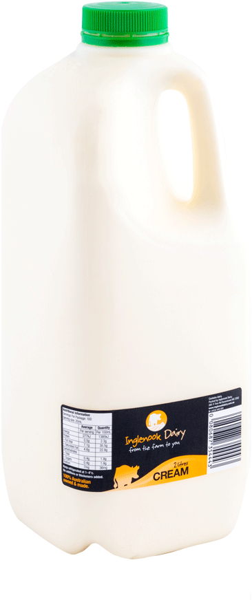 2l Cream - Plastic Bottle (1287x962), Png Download