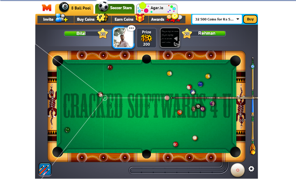 8ball Pool Table - Spin It Around And Around It Goes (995x640), Png Download