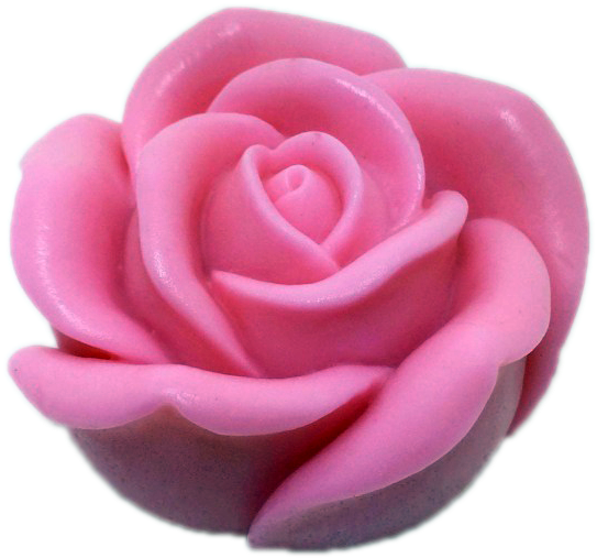 Rose Soap From A Melt And Pour Base - روز شمعة سيليكون العفن (640x640), Png Download