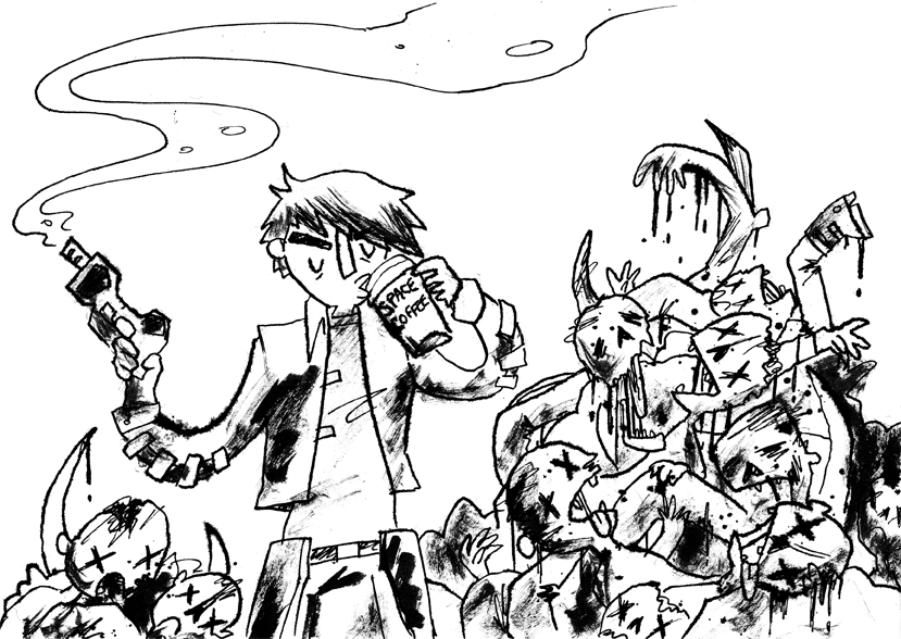 Let's Play Dead Space Cont - Cartoon (829x588), Png Download