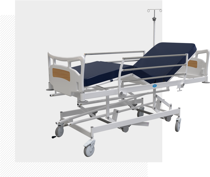 Icu Bed - Stretcher (780x631), Png Download