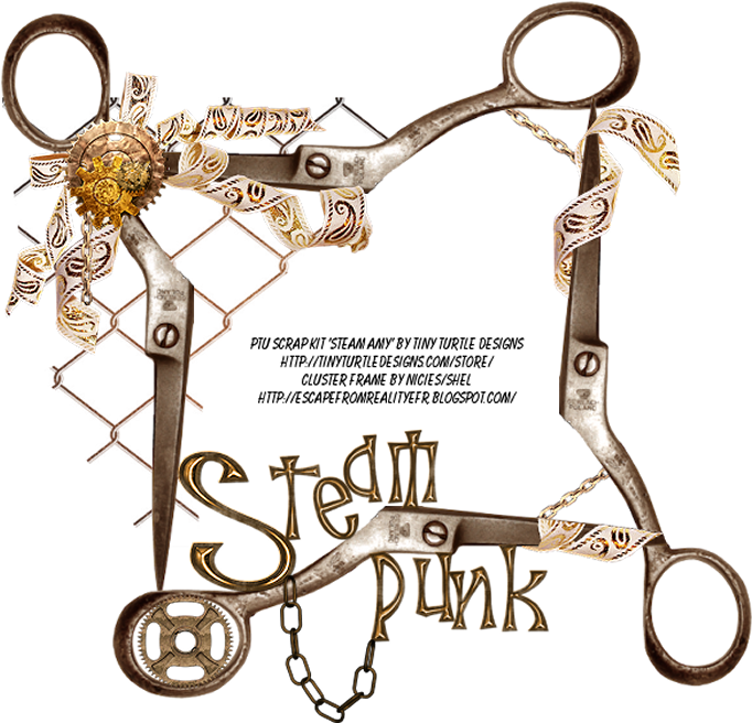 These Lovely Steampunk Clusters & Cluster Frames Were - Keychain (700x674), Png Download