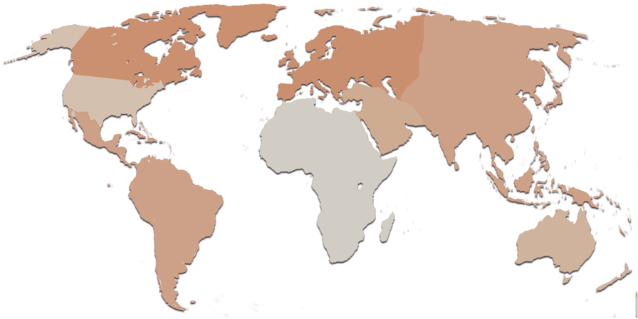 Ttx World Map - Countries That Were Nuked Twice (896x448), Png Download