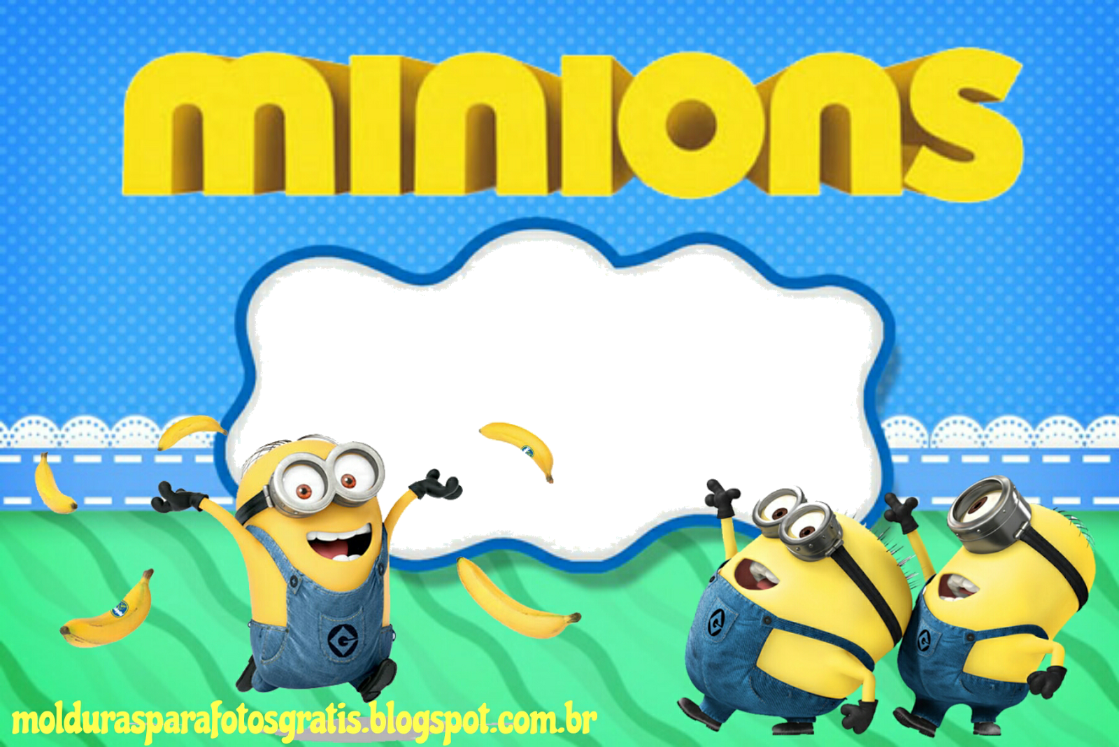 Moldura Para Fotos Minions ~ Molduras - Minions Hungry (1600x1068), Png Download