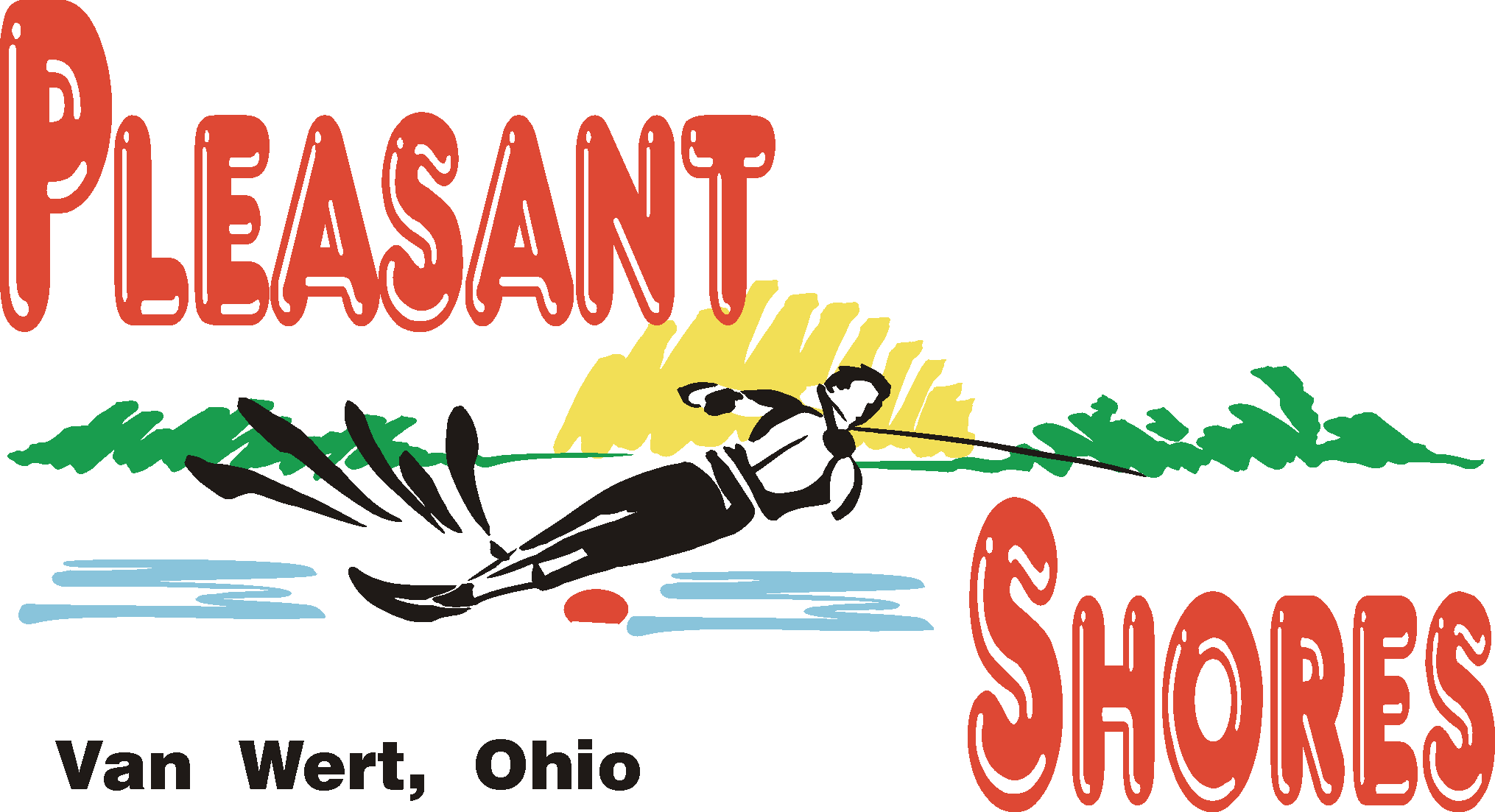 Pleasant Shores Ski Club (2030x1103), Png Download